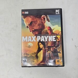 Max Payne 3 PC DVD-ROM Rockstar Games Action‎ Shooter with Manual